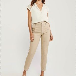 Abercrombie High Rise Chino Pants
